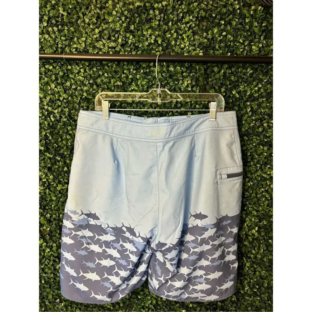 Vineyard Vines Blue Board Swim Shorts Size 34